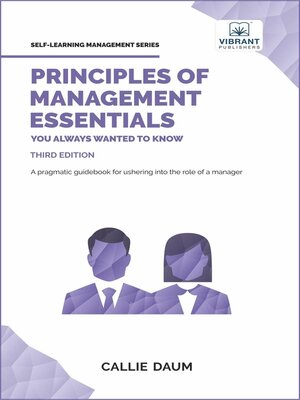 cover image of Principles of Management Essentials You Always Wanted to Know